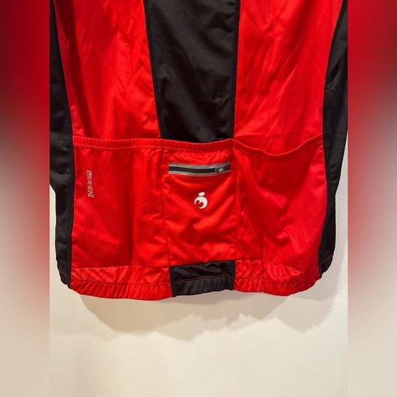MUTEKI Men's Wings Biking Cyclist Short Sleeve Full Zip Red/Black Jersey Sz XL - Picture 5 of 6